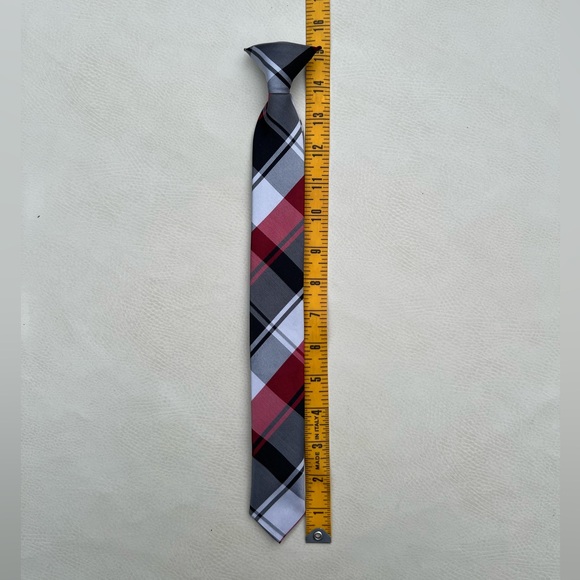 Boys Clip On Neck Tie - Picture 2 of 5